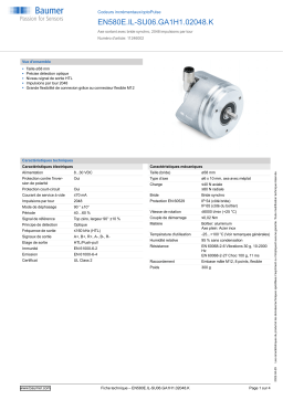 Baumer EN580E.IL-SU06.GA1H1.02048.K Incremental encoder Fiche technique