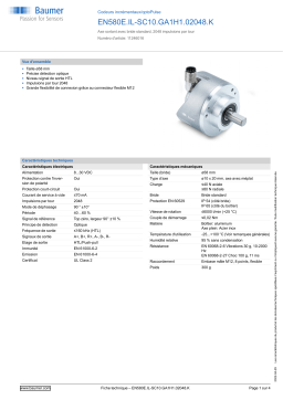 Baumer EN580E.IL-SC10.GA1H1.02048.K Incremental encoder Fiche technique