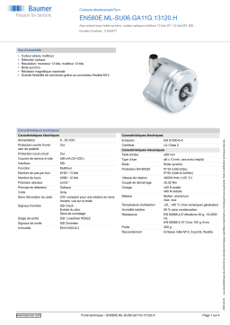 Baumer EN580E.ML-SU06.GA11G.13120.H Absolute encoder Fiche technique