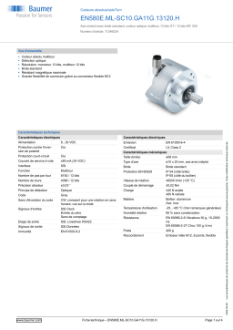 Baumer EN580E.ML-SC10.GA11G.13120.H Absolute encoder Fiche technique