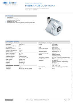 Baumer EN580E.IL-SU06.GA1S1.01024.K Incremental encoder Fiche technique