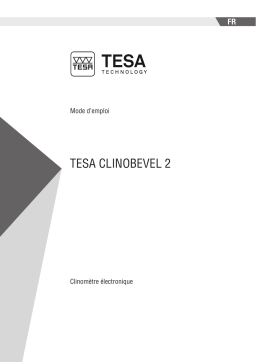 Tesa Technology CLINOBEVEL 2 Manuel utilisateur