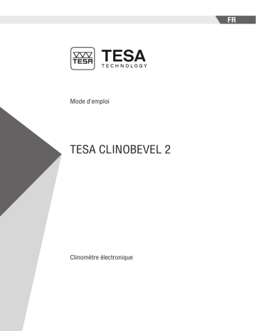 Tesa Technology CLINOBEVEL 2 Manuel utilisateur | Fixfr