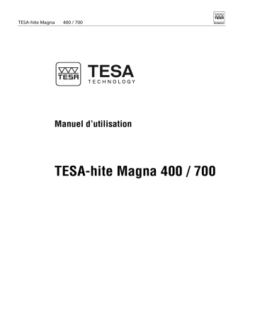 Tesa Technology HITE Magna 400/700 Manuel utilisateur | Fixfr