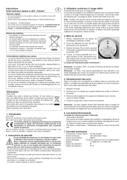 esotec 102182 Hängendes Solar Lichterbündel Mode d'emploi