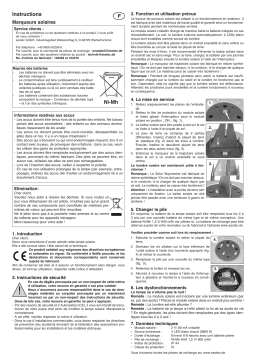 esotec 102370 Solar Bodenleuchten 2er-Set in Steinoptik Mode d'emploi