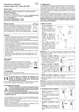 esotec 102763 Solar PIR-Wegeleuchte Lucca 86 cm, anthrazit Mode d'emploi