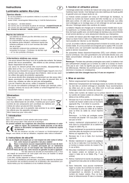 esotec 102651 Solar PIR Hausnummernleuchte aus Aluminium natur eloxiert Mode d'emploi