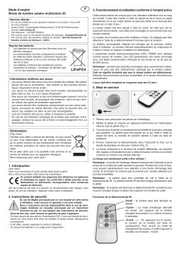 esotec 102911 2er-Set LED-Solarkugel 20 cm Mode d'emploi