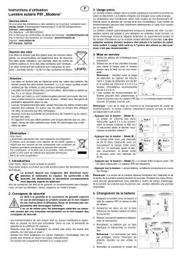 esotec 102753 Solar Wandleuchte Modena Mode d'emploi