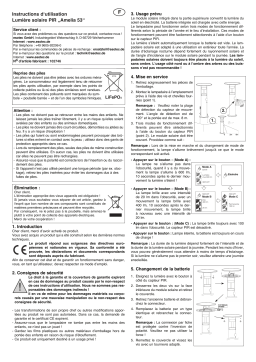 esotec 102746 Formschöne Solar-Sensorleuchte Amelia 53 cm Mode d'emploi