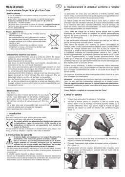 esotec 102546 Solar Bodenstrahler Superspot Duo color Mode d'emploi