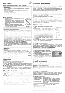 esotec 102048 Solar LED-Gartenspot Mode d'emploi