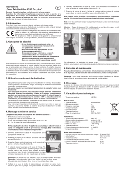 esotec 101846 Solar Teichbelüfter 8/200 Professional plus Mode d'emploi