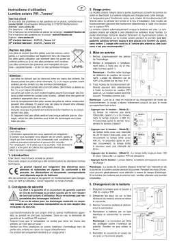 esotec 102745 Solar Sensor-Pollerleuchte Tarano 84 cm Mode d'emploi