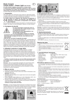 esotec 102605 Solarleuchte Dream Light Duo color Mode d'emploi