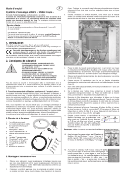 esotec 101100 Solar Bewässerungsset WaterDrops Mode d'emploi