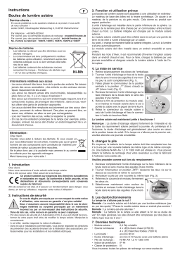 esotec 102680 Exquisite Deko-Solarkugeln im 2er-Set Mode d'emploi