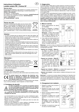 esotec 102740 Solar LED-Sockelleuchte Tortona Mode d'emploi