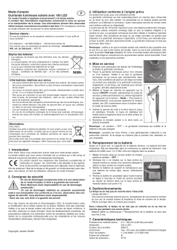 esotec 102170 Solar Premium Lichterkette Mode d'emploi