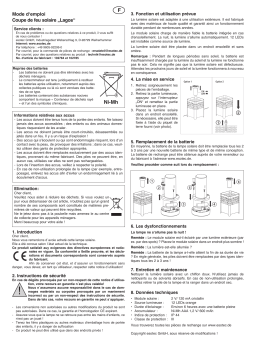 esotec 102786 Solar Feuerstelle Lagos im 2er-Set Mode d'emploi