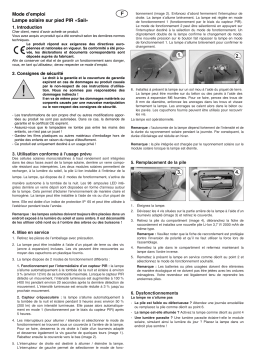 esotec 102272 Moderne Sensor-Leuchte Mode d'emploi