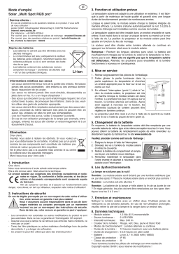 esotec 102049 Solar-Bodenstrahler Multi-Spot Mode d'emploi