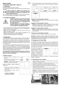 esotec 102588 Solar-Wegeleuchte Nina Mode d'emploi