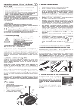 esotec 101734 Einzelpumpe Roma Mode d'emploi