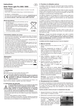 esotec 102702 Solar Wand- und Bodenstrahler Power Flood 6000 K Mode d'emploi