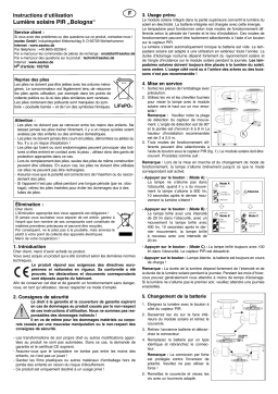 esotec 102750 Solar Wandleuchte Bologna Mode d'emploi