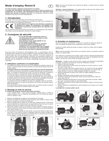 esotec 101701 Solar Pumpensystem Rimini S Mode d'emploi | Fixfr