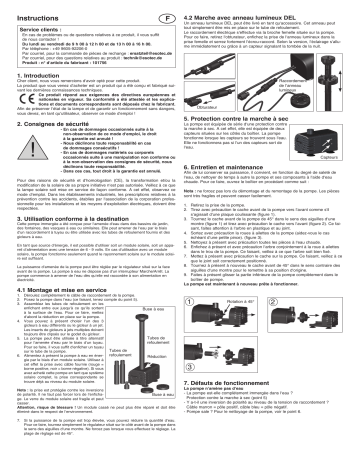 esotec 101756 Einzelpumpe Palermo LED Mode d'emploi | Fixfr