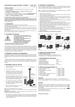 esotec 101751 Einzelpumpe Fontana Mode d'emploi