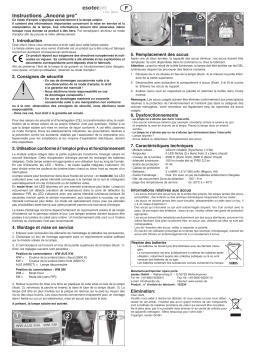 esotec 102534 Solar Sockelleuchte Ancona Professional Duo color Mode d'emploi