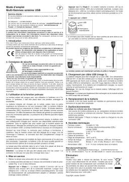 esotec 102271 Vielseitige Solar Tisch- und Steckleuchte Mode d'emploi