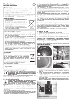 esotec 106066 Solar Leuchtstein Mode d'emploi