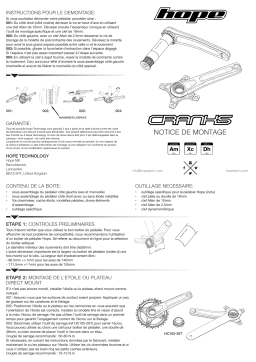 HOPE CRANKSET Mode d'emploi