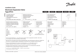 Danfoss ETS 6 - 08 Guide d'installation