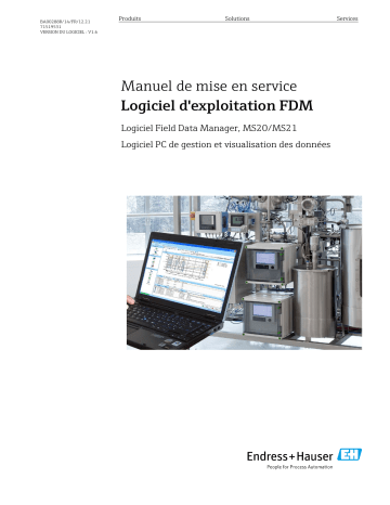 Endres+Hauser FDM Field Data Manager Software MS20, MS21 Mode d'emploi | Fixfr