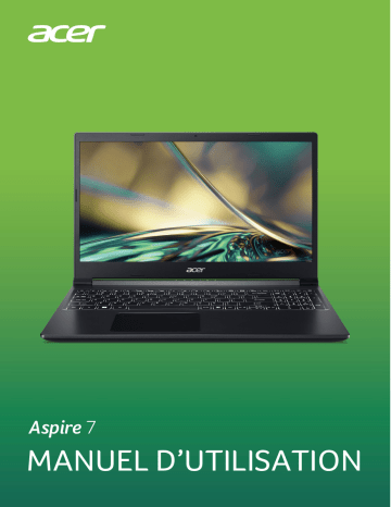 Acer Aspire A715-43G Notebook Manuel utilisateur | Fixfr