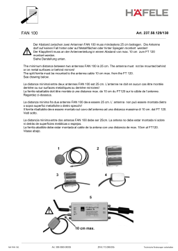 Hafele 237.58.130 Antenna  Guide d'installation