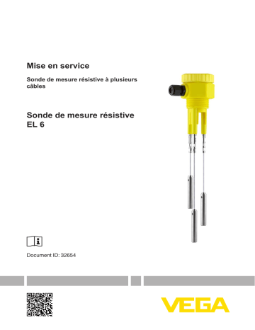Vega EL 6 Conductive multiple cable electrode Mode d'emploi | Fixfr