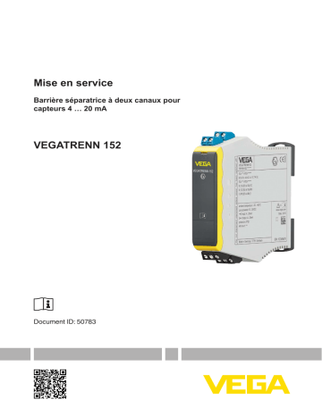 Vega VEGATRENN 152 Separator for 4 … 20 mA sensors Mode d'emploi | Fixfr