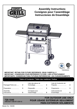 EXPERT GRILL 720-1049 grill Manuel utilisateur