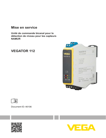 Vega VEGATOR 112 Double channel controller acc. to NAMUR (IEC 60947-5-6) for level detection Mode d'emploi | Fixfr