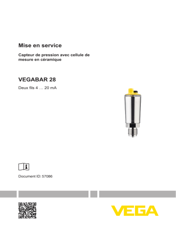 Vega VEGABAR 28 Pressure sensor with switching function Mode d'emploi | Fixfr