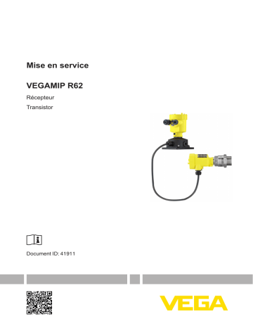 Vega VEGAMIP R62 Microwave receiver in separate version for level detectin of bulk solids and liquids Mode d'emploi | Fixfr