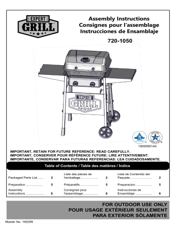 EXPERT GRILL 720-1050 grill Manuel utilisateur | Fixfr
