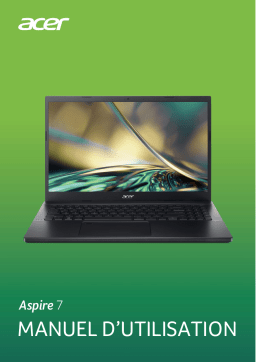 Acer Aspire A715-76 Notebook Manuel utilisateur